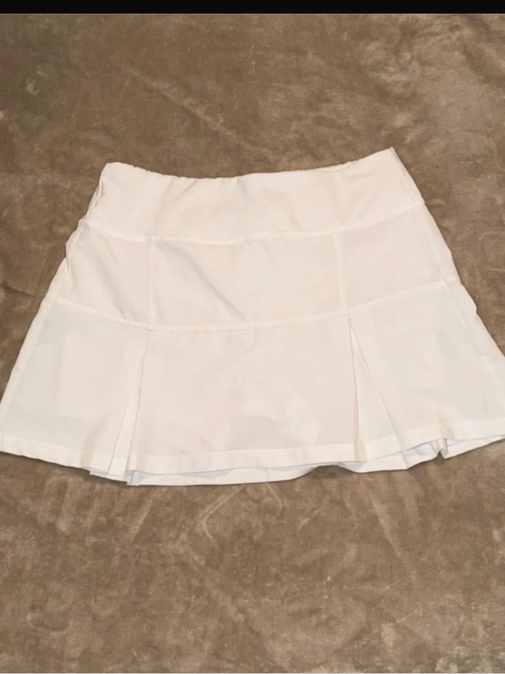 White Women's Pleated Tennis Skirt
